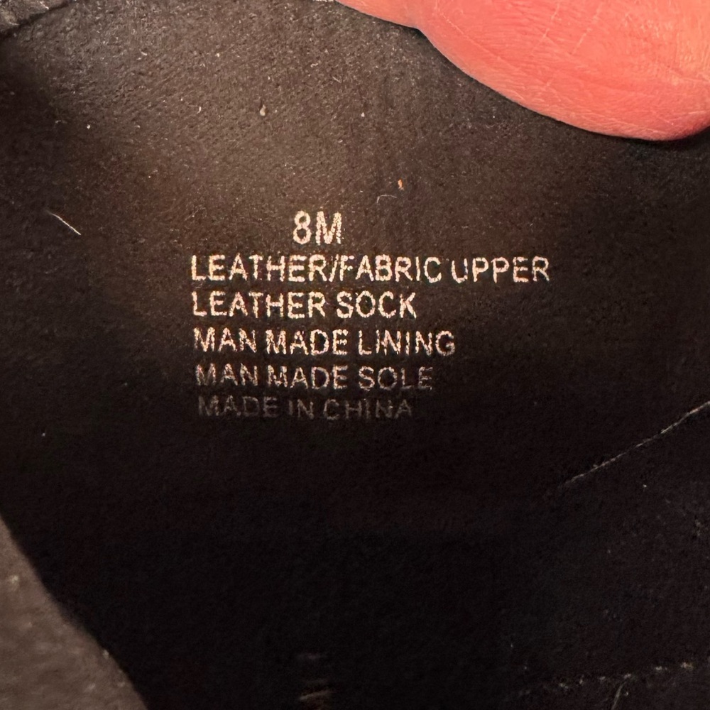 Antonio Melani Black Leather Boots 8M - Picture 7 of 8